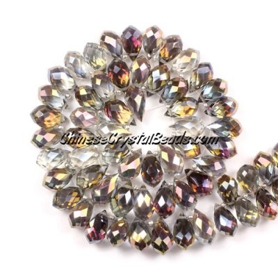 Crystal Briolette Bead Strand, new color #7, 8x13mm, 98 beads