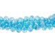 130Pcs 3x4mm Chinese Aqua AB Crystal rondelle beads