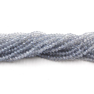 130 beads 3x4mm crystal rondelle beads gray blue light2