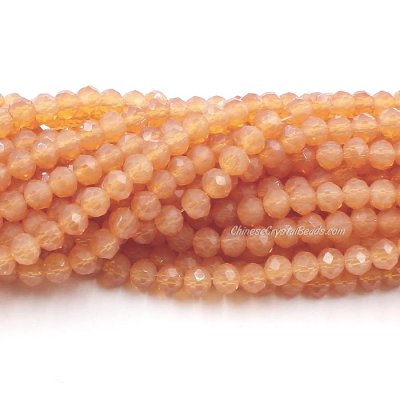 4x6mm Opal Lt. Khaki Chinese Crystal Rondelle Beads about 95 beads