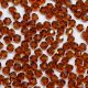 280 beads 6mm AAA bicone crystal beads dark amber