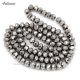 4x6mm Silver Chinese Crystal Rondelle Beads about 95 beads
