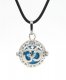 Harmony Ball Pendant Women Necklace with 30 inchChain For Pregnant Women, platinum plated brass, 1pc