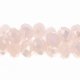 Chinese Crystal Rondelle Strand, Opaque Pink AB, 9x12mm, about 36 beads