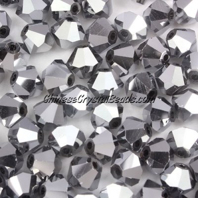 140 beads AAA quality Chinese Crystal 8mm Bicone Beads, silver