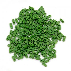 195Pcs Quarter Tila Seed Bead opaque green