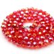 95Pcs Chinese Crystal 6mm Round Beads, Lt. Siam AB
