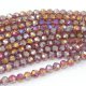 95Pcs Chinese Crystal 6mm Round Beads, Amethyst AB