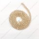 130Pcs 2x3mm Chinese Crystal Rondelle Beads, Silver Champagne