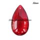 50x28mm Big Crystal beads Curtain drop Smooth surface pendant, Red, hole: 1.5mm