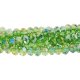 4x6mm Fern green AB Chinese Crystal Rondelle Beads about 95 beads