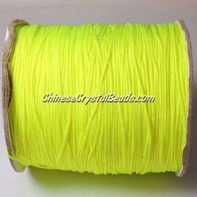 thick about 1mm, nylon string, yellow neon color, sold by the meter