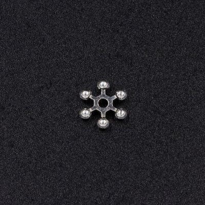 Zinc Alloy Spacer Beads, flowr, antiqued silver plated, 2x10mm, hole 1.8mm, 50pcs