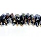 4x6mm black AB Chinese Crystal Rondelle beads about 95 beads