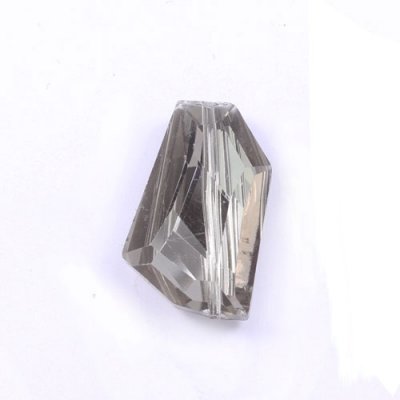 crystal pendant black diamond Square 28x18mm, 10 picese