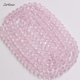 130Pcs 3x4mm light pink Chinese Crystal Rondelle beads