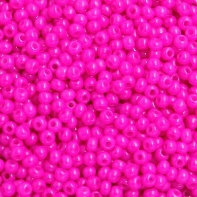 1.8mm AAA round seed beads 13/0, fuchsia, #E02, approx. 30 gram bag