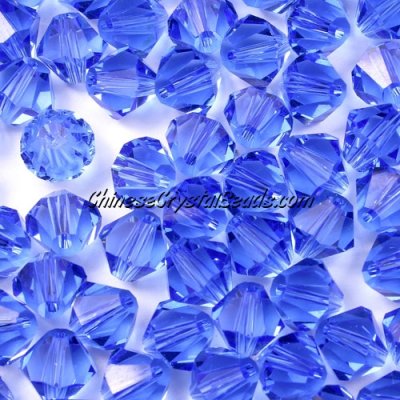 140 beads AAA quality Chinese Crystal 8mm Bicone Beads, Med. Sapphire