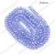 130Pcs Chinese Crystal Long Rondelle Strand, 3x4mm, Light Sapphire AB