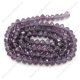 4x6mm Violet Chinese Crystal Long Rondelle beads about 95 beads