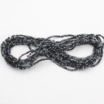 1.7x2.5mm rondelle crystal beads about 190Pcs 1xin22 6