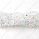 4x6mm Half Clear AB Chinese Crystal Rondelle Beads about 95 beads