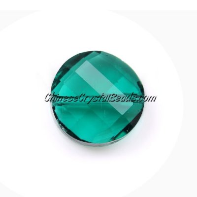 Chinese Crystal Twist Bead, Emerald, 18mm, 10 beads