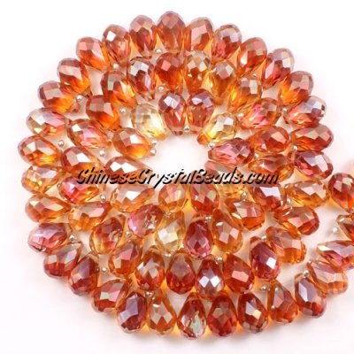 Crystal Briolette Bead Strand, new color #5, 8x13mm, 98 beads