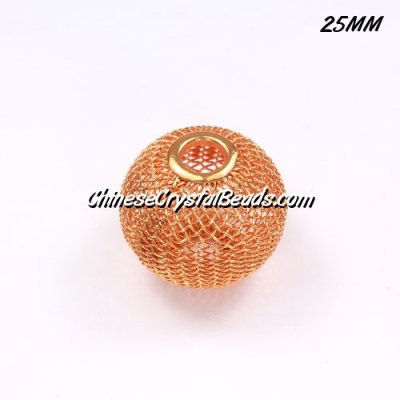 25mm sun Mesh Bead, Basketball Wives, 10 pieces