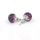 12mm Bling Disco Ball Beads Ear Studs Earrings, #04, 1 pair