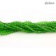 130Pcs 2x3mm Chinese Crystal Rondelle Beads, Fern green