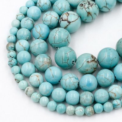 AAA Round Turquoise Gemstone 4mm 6mm 8mm 10mm 15inch