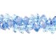70 pieces 7x10mm, Chinese Crystal Rondelle beads Strand, lt sapphire