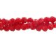95Pcs Chinese Crystal 6mm Round Beads, Red Velvet