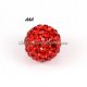 10Pcs AAA high quality Pave beads, Shining, red