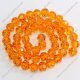95pcs Chinese Crystal Faceted Round 6mm Beads orange