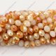 70 pieces 8x10mm Chinese Crystal Rondelle Bead Strand, 8x10mm, opaque half yellow light