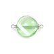 Twist shape Faceted Crystal Pendants Necklace Connectors, 18x27mm, lime green, 1 pc