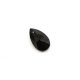 22x13mm Chinese Crystal Faceted Teardrop Pendant, black, hole: 1mm