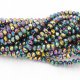 130Pcs 3x4mm Chinese Rainbow Crystal Rondelle beads