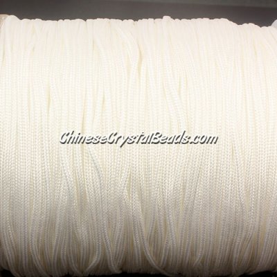 1.5mm nylon cord, white#800, Pave string unite, sold by the meter,