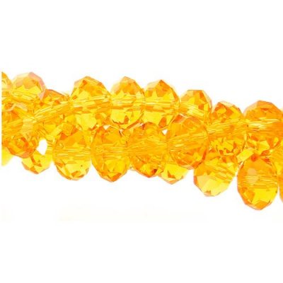 4x6mm Sun Chinese Crystal Rondelle Beads about 95 beads