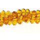Chinese Crystal Rondelle Strand, Topaz, 6x8mm , about 72 beads