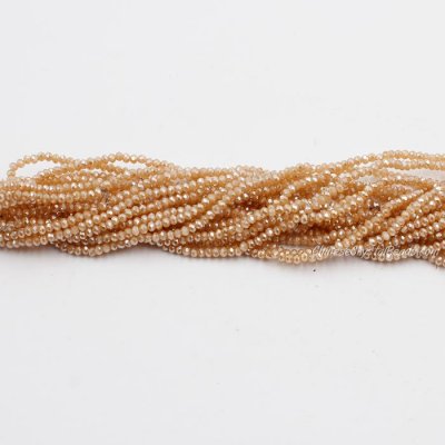1.7x2.5mm rondelle crystal beads about 190Pcs 1xin18 5