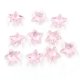 10Pcs 14mm Crystal beads Faceted starfish Pendant, pink, hole: 1mm