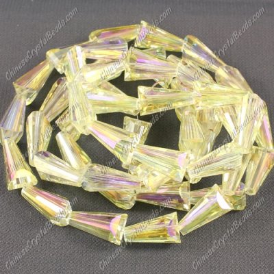 20pcs 8x15mm Chinese Artemis crystal beads strand citrine AB