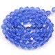 70Pcs Crystal Round beads strand, 8mm, Med sapphire