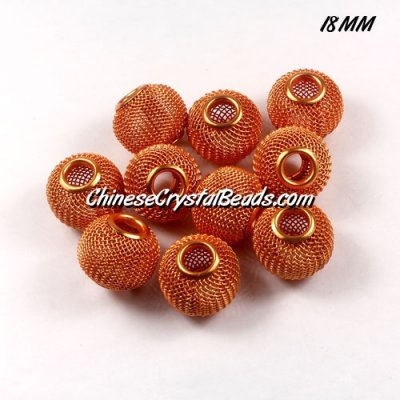 18mm SUN Mesh Bead, Basketball Wives, 12 pieces