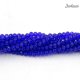 130Pcs 3x4mm Chinese Crystal Rondelle glass beads, Sapphire
