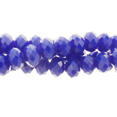 4x6mm Opaque Periwinkle Chinese Crystal Rondelle Beads about 95 beads